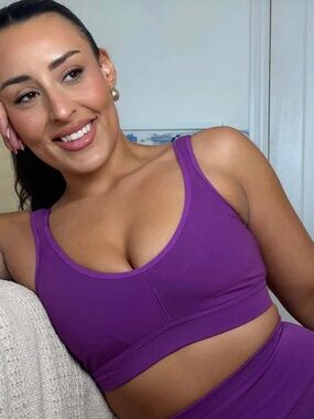 Organic Cotton Bra - Grape Escape